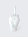 Hand Gesture Candles - F*ck You, White
