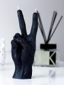 Hand Gesture Candles - Peace, Black