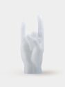 Hand Gesture Candles You Rock, White - White