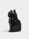 Kisa Cat Candle, Black
