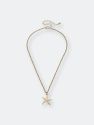 Starfish Charm Necklace in Worn Gold - Worn Gold