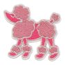 Stuck On You Small Poodle Patch - Pink/Fuchsia