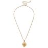 Suzy Artichoke Charm Necklace - Worn Gold
