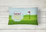 12 in x 16 in  Outdoor Throw Pillow A Bad Day at Golf Canvas Fabric Decorative Pillow