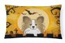 12 in x 16 in  Outdoor Throw Pillow Halloween Papillon Canvas Fabric Decorative Pillow - Default Title