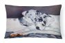 12 in x 16 in  Outdoor Throw Pillow Harlequin Natural Great Danes Canvas Fabric Decorative Pillow