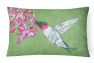 12 in x 16 in  Outdoor Throw Pillow Hummingbird Canvas Fabric Decorative Pillow