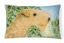 12 in x 16 in  Outdoor Throw Pillow Lakeland Terrier Canvas Fabric Decorative Pillow