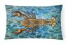 12 in x 16 in  Outdoor Throw Pillow Lobster Canvas Fabric Decorative Pillow