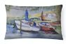 12 in x 16 in  Outdoor Throw Pillow Lucky Dream Sailboat Canvas Fabric Decorative Pillow