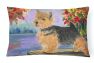 12 in x 16 in  Outdoor Throw Pillow Norwich Terrier Canvas Fabric Decorative Pillow