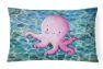 12 in x 16 in  Outdoor Throw Pillow Octopus Canvas Fabric Decorative Pillow