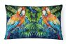 12 in x 16 in  Outdoor Throw Pillow Parrots Yo Yo Mama Canvas Fabric Decorative Pillow