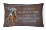 12 in x 16 in  Outdoor Throw Pillow Roper Horse If you climb in the saddle, be ready for the ride Canvas Fabric Decorative Pillow