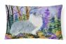 12 in x 16 in  Outdoor Throw Pillow Sheltie Canvas Fabric Decorative Pillow