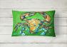 12 in x 16 in  Outdoor Throw Pillow Wide Load Crab Canvas Fabric Decorative Pillow