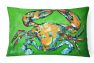 12 in x 16 in  Outdoor Throw Pillow Wide Load Crab Canvas Fabric Decorative Pillow