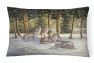 12 in x 16 in  Outdoor Throw Pillow Wolves by Daphne Baxter Canvas Fabric Decorative Pillow