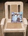 14 in x 14 in Outdoor Throw PillowBarq's and old washtub Fabric Decorative Pillow