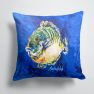 14 in x 14 in Outdoor Throw PillowBlue Gill Fabric Decorative Pillow