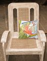 14 in x 14 in Outdoor Throw PillowFlower - Bird of Paradise Fabric Decorative Pillow
