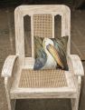 14 in x 14 in Outdoor Throw PillowPelican lookin West Fabric Decorative Pillow