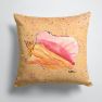 14 in x 14 in Outdoor Throw PillowShells Fabric Decorative Pillow