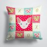 14 in x 14 in Outdoor Throw PillowSphynx Cat Love Fabric Decorative Pillow