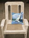 14 in x 14 in Outdoor Throw PillowTwo and a Sailboat Fabric Decorative Pillow