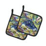 Blue Crab All Over Pair of Pot Holders