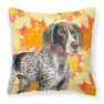 German Shorthaired Pointer Fall Fabric Decorative Pillow