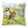 House Sparrows by Sarah Adams Fabric Decorative Pillow