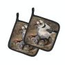 Piping Plover Pair of Pot Holders