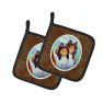 Sable Shelties Double Trouble  Pair of Pot Holders
