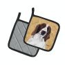 Springer Spaniel Wipe your Paws Pair of Pot Holders