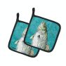 Striped Bass Fish Pair of Pot Holders