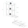 Adams 3-Shelf Bookcase With Concealed Sliding Track