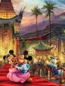 Ceaco  500 Piece Thomas Kinkade Puzzles - Disney Dreams 4 in 1 Multipack Jigsaw Puzzles - Tangled, Sleeping Beauty, Peter Pan, and Mickey and Minnie