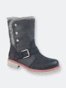 Womens/Ladies Francesca Knee-High Boots - Black - Black