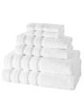 Antalya 6 Pc Towel Set - White
