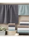 Classic Turkish Towels Genuine Cotton Soft Absorbent Shimmer/Brampton 6 Piece Set With 2 Bath Towels, 2 Hand Towels, 2 Washcloths