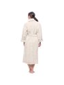 Nautical Sailor Waffle Embroidered Unisex Bathrobe With Pockets and Self-Tie Belt