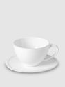 Friso Tea Cup & Saucer - White