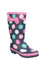 Cotswold Childrens Girls Dotty Spotted Wellington Boots (Multicolored) - Multicolored
