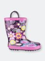 Cotswold Childrens Puddle Boot/Little Girls Boots (Flower)