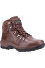 Mens Barnwood Leather Hiking Boots - Brown