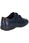 Womens/Ladies Haythrop Touch Fastening Leather Shoes - Navy/Brown