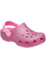 Crocs Childrens/Kids Classic Glitter Slip On Clog (Light Pink) - Light Pink