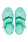 Crocs Girls Classic Star Charm Sandals (Light Green)