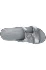 Womens/Ladies Monterey Metallic Sandals - Light Grey